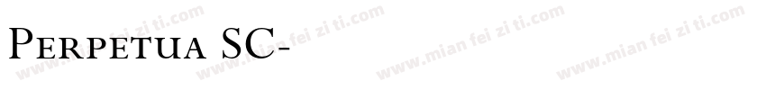 Perpetua SC字体转换
